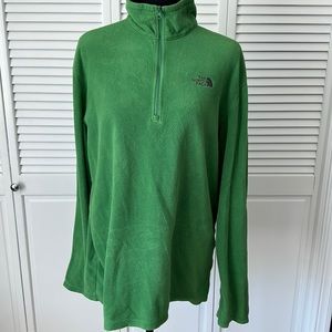north face light weight fleece 1/4 zip.